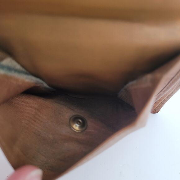 Celine Vintage Bifold Leather Beige Tan Wallet Medium Folding Card Bill Holder - Picture 6 of 11